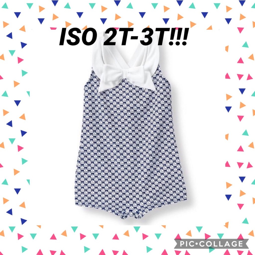 ISO janie and jack 2T-3T sailboat bathing suit
